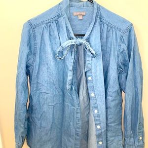 Long sleeve jean shirt 👕